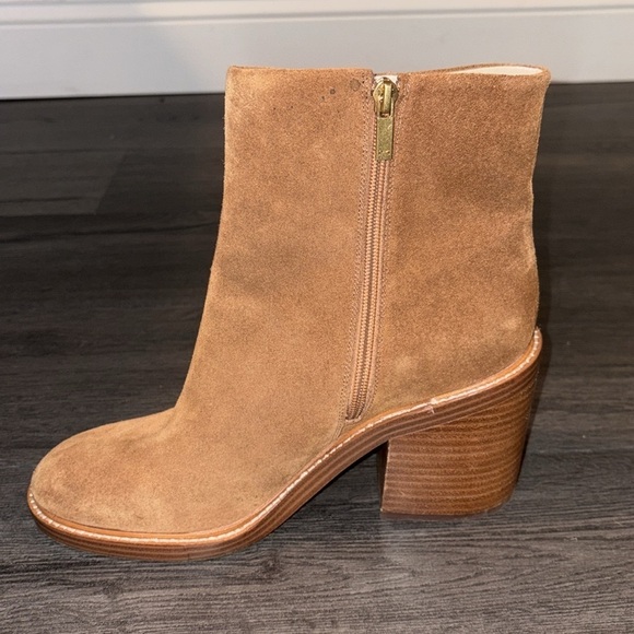 Marc Fisher Haleena Suede Ankle Boot Size 10 Cocco - Picture 4 of 10